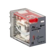 Реле промежуточное с кнопкой и мех. Индикацией RPAt 22/4 5A 230В AC EKF AVERES | rpat-22-4-230AC | EKF