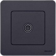 Inspiria Антрацит Розетка телевизионная TV проходная С/У 14 дБ 5-862 мГц без рамки | 673863 | Legrand