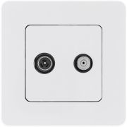 Inspiria Белый Розетка телевизионная TV/SAT «звезда» без рамки | 673880 | Legrand