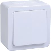 ГЕРМЕС PLUS белый Выключатель 1-клавишный О/У IP54 ВС20-1-0-ГПБ | EVMP10-K01-10-54-EC | IEK