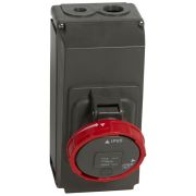 Розетка накладного монтажа в готовом корпусе Hypra - IP 66/67-55 - 3К+3 - 63 А - пластик | 059438 | Legrand