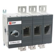 Рубильник 400A 3P реверсивный без рукоятки управления TwinBlock EKF | tb-s-400-3p-rev | EKF