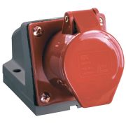 Розетка 124 стационарная 3Р+РЕ 32А 380В IP44  | PSR12-032-4 | IEK