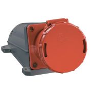Розетка 134 стационарная 3Р+РЕ 63А 380В IP54  | PSR12-063-4 | IEK