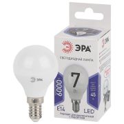 Лампа светодиодная LED 7Вт Е14 6000К smd P45-7W-860-E14 | Б0031401 | ЭРА