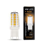 Лампа светодиодная LED 4Вт G9 AC185-265В 2700К керамика | 107309104 | Gauss