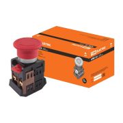 Кнопка AE-22 Грибок с фиксацией красный d22мм 230В 1з+1р  | SQ0704-0018 | TDM