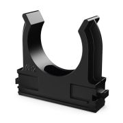 Крепёж-клипса для труб Полистирол черная д32 (25шт/500шт уп/кор) | PR.02732ч | Промрукав