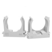 Крепеж-клипса для труб для монтажного пистолета серая в п/э д32 (25шт/500шт уп/кор) | PR13.0122 | Промрукав