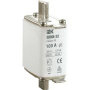 Плавкая вставка предохранителя ППНИ-33, габарит 00, 100А    | DPP10-100 | IEK