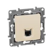 Etika Слоновая кость Розетка компьютерная RJ45 5 кат. UTP | 672341 | Legrand