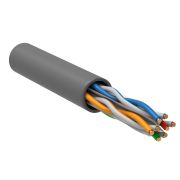 Кабель связи витая пара U/UTP, кат.6 4х2х23AWG solid, PVC, 305м, серый | LC1-C604-111 | ITK