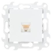 Simon 24 Белый Комп. розетка 1-ая RJ45 кат 5e UTP | 2410598-030 | Simon