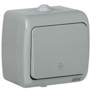 AQUATIC IEK Выключатель 1-клавишный проходной 10А О/У IP54 ВС-20-1-2-А | EVA12-K03-10-54 | IEK
