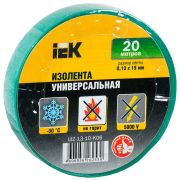 Изолента 0,13х15 мм зеленая 20 метров  | UIZ-13-10-K06 | IEK