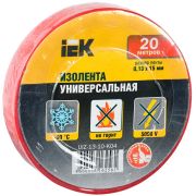 Изолента 0,13х15 мм красная 20 метров  | UIZ-13-10-K04 | IEK