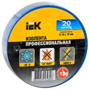 Изолента 0,18х19 мм синяя 20 метров  | UIZ-20-10-K07 | IEK