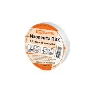 Изолента ПВХ 0,13*15мм Белая 20м  | SQ0526-0011 | TDM