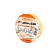 Изолента ПВХ 0,13*15мм Желтая 20м  | SQ0526-0012 | TDM