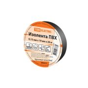 Изолента ПВХ 0,15х19мм Черная 20м  | SQ0526-0006 | TDM
