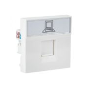 Розетка RJ45, категории 5е (ширина 2 модуля) | E2MK015E-135-10 | EKF
