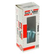 Болт DIN933 с шестигранной головкой оцинк. М10х50 (10 шт) - коробка с ок. Tech-K ( 0,372 кг) | 105217 | Tech-KREP