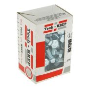 Болт DIN933 8.8 с шестигранной головкой оцинк. М6х16 (100 шт) - коробка с ок. Tech-K ( 0,517 кг) | 105200 | Tech-KREP
