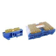 Шина N нулевая с изолятором на DIN-рейку 6x9мм стойка бол. 8 групп  | SQ0801-0027 | TDM