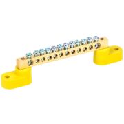 Шина PE земля на 2- угловыхизоляторах ШНИ-6х9-12-У2-Ж | YNN10-69-12C2-K05 | IEK