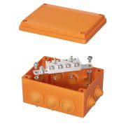 Коробка пластиковая FS с кабельными вводами и клеммниками, IP55, 150х110х70 мм, 4р, 450V, 32A, 10 мм2, нерж.контакт | FSK21410 | DKC