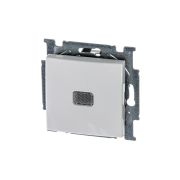 ABB Basic 55 Альп. белый Выключатель 1-клавишный с подсветкой | 1012-0-2153 | 2CKA001012A2153 | ABB