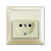 ABB Basic 55 Сл. кость Розетка с/з 16А 250В, IP44, в сборе | 2018-0-1504 | 2CKA002018A1504 | ABB