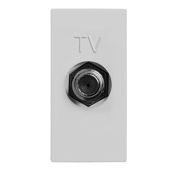 ABB Zenit Серебряный Розетка TV единственная, F-разъем, (1 мод) | N2150 PL | 2CLA215000N1301 | ABB