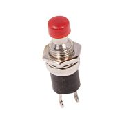 Выключатель-кнопка металл 220V 2А (2с) (ON)-OFF Ø7.2 красная Micro | 36-3310 | REXANT