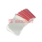 Пакеты с замком Zip Lock, ПВД размер 15 х 22 см, 35 кмк (уп. 100 шт) | 09-7015 | REXANT