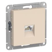 AtlasDesign Бежевый Розетка компьютерная RJ45, кат. 6A, механизм | ATN000286 | SE