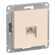 AtlasDesign Бежевый Розетка телефонная RJ11, механизм | ATN000281 | SE