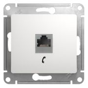 Glossa Белый Розетка телефонная RJ11 | GSL000181T | SE