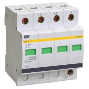 Ограничитель импульсного перенапряжения ОПС1-C 4Р In=20kA Un=400B Im=40kA | MOP20-4-C | IEK