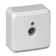 Этюд Белый О/У Розетка TV единственная 0,7dB | TVA-002B | SE