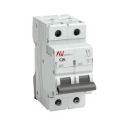 Выключатель автоматический двухполюсный AV-6 25А C 6кА AVERES | mcb6-2-25C-av | EKF