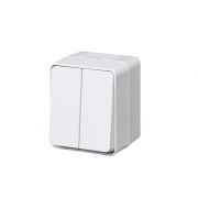 AtlasDesign Profi54 Белый О/У Выключатель 2-клавишный 10 АХ | ATN540151 | SE