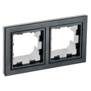 BRITE Рамка 2-ая IP44 РУ-2-БрЧ-44 черный | BR-M22-44-K02 | IEK