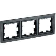 BRITE Рамка 3-ая РУ-3-БрЧ черный | BR-M32-K02 | IEK