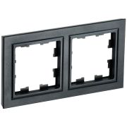 BRITE Рамка 2-ая РУ-2-БрЧ черный | BR-M22-K02 | IEK