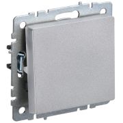 BRITE Выключатель 1-клавишный 10А ВС10-1-0-БрА алюминий | BR-V10-0-10-K47 | IEK