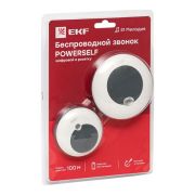 Звонок беспр. в розетку Powerself (230В, бел.-сер. 51 мелод. с индик. 4 ур.) EKF | DBS-003 | EKF