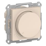 AtlasDesign Бежевый Светорегулятор (диммер) поворотно-нажимной LED RC 400Вт механизм | ATN000223 | SE