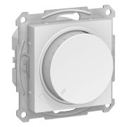 AtlasDesign Белый Светорегулятор (диммер) поворотно-нажимной LED RC 400Вт механизм | ATN000123 | SE