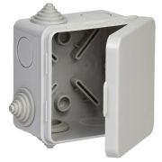Коробка расп. КМ41238 80х80х50мм о/к IP54 7 вв. (7035) | UKO31-080-080-050-K03-54 | IEK
